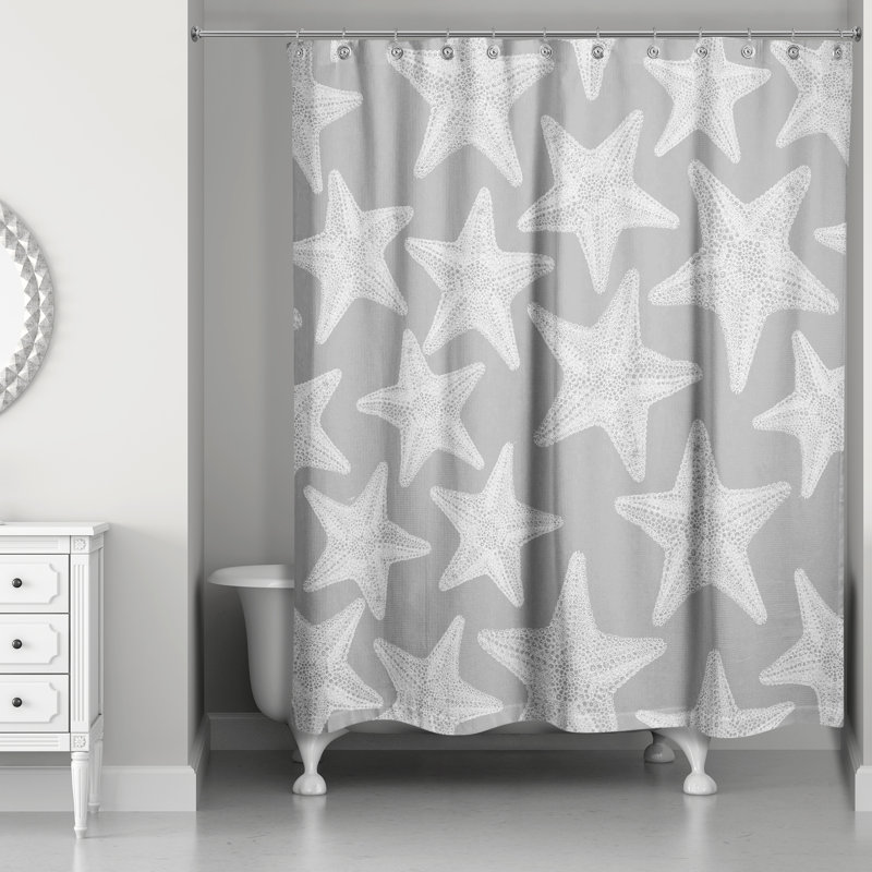 Gianluca Shower Curtain, Gray