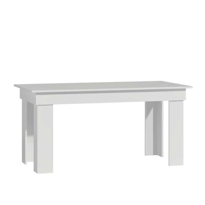 Luyster Dining Table, White