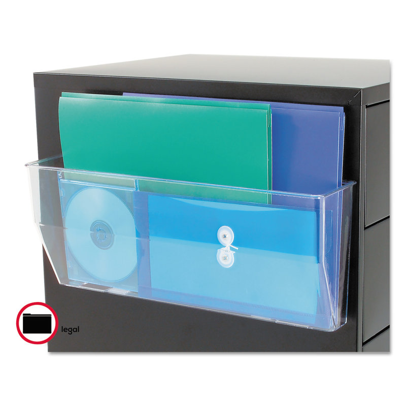 Deflect-o® DocuPocket® Magnetic Wall File Pocket PVC / Vinyl Hanging Files Open