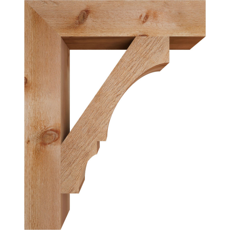 Support de bloc Balboa, Cèdre rouge de l'Ouest brut, L 6 po x P 30 po x H 38 po