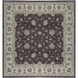 Cornwall Wool Oriental Area Rug in Brown/Beige/White