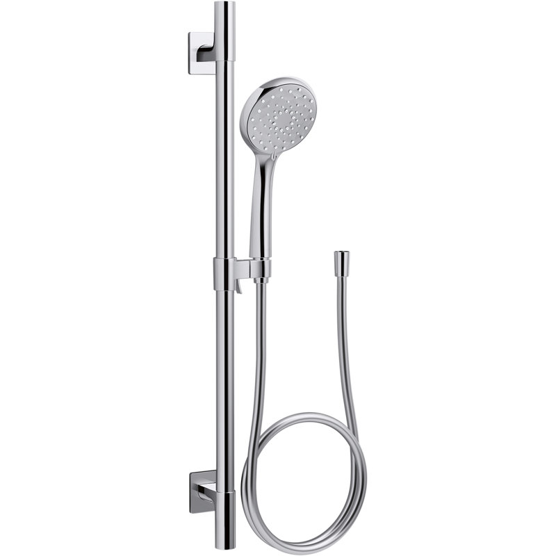 Awaken B110 1.75 GPM Deluxe Slidebar Kit, Polished Chrome