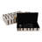 Latiara Decorative Boxes Set Resin/Wood/Fabric/Polyresin/Aluminum Modern Glam Pattern Approx. Finish Home/Office Decor Set Of 2 - 4", 3" Brown, Ivory, Gold