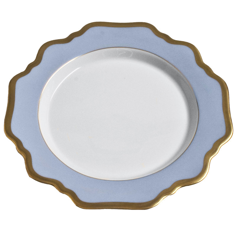 Annas Palette 8" Dessert Plate, Sky Blue