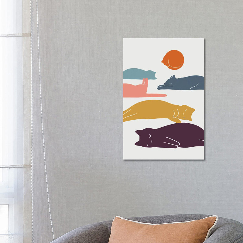 Cat Landscape XI by Lim Heng Swee - Wrapped Canvas Gallery-Wrapped Canvas Giclée, 66.04 cm H x 45.72 cm W x 1.91 cm D