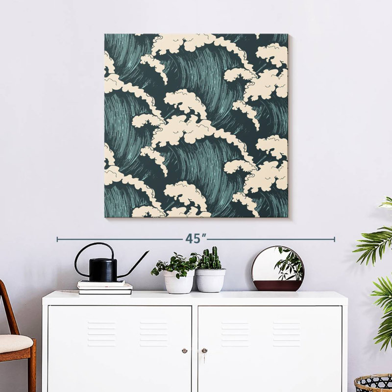 Kerner Waves Seamless Pattern