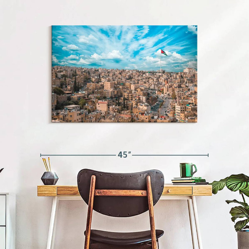 Rorry Amman Jordan Skyline, 26" H x 39" W