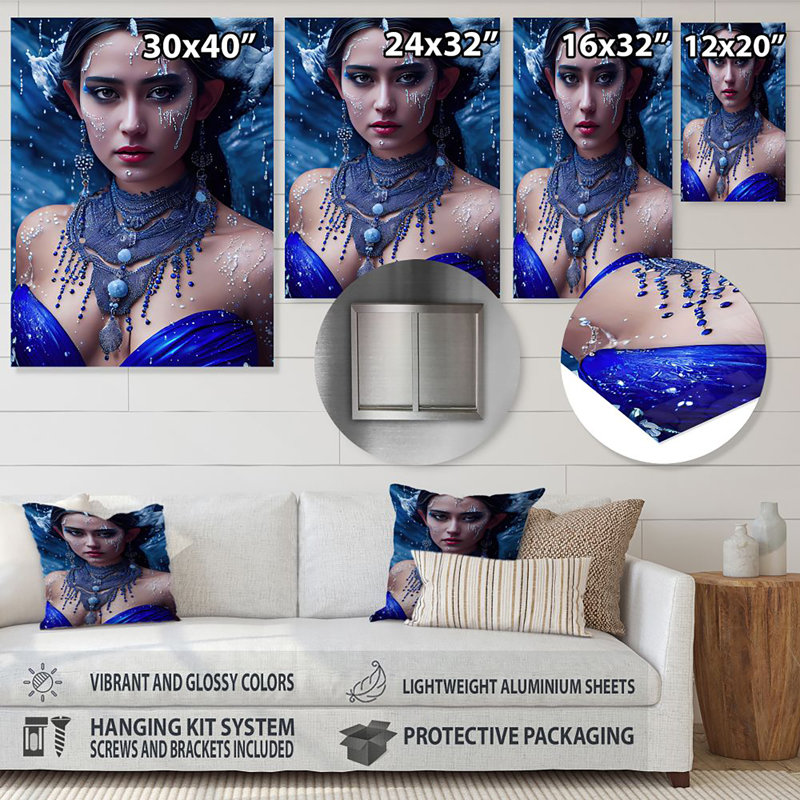 Fantasy & Sci-Fi Wall Decor on Metal, 32" H x 24" W x 1" D