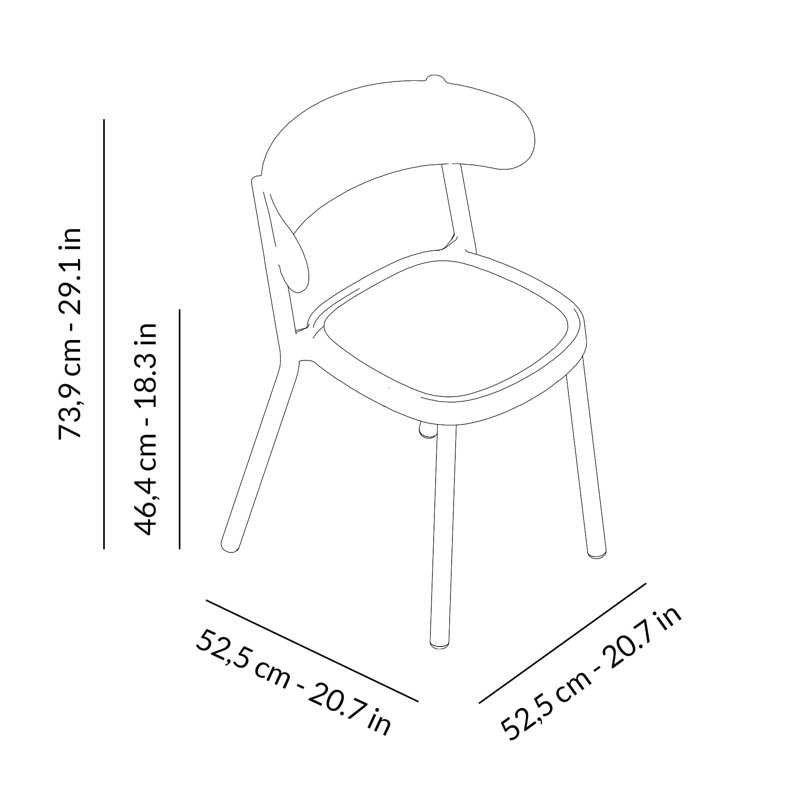 Casino Outdoor Dining Side Chair, Dark Gray