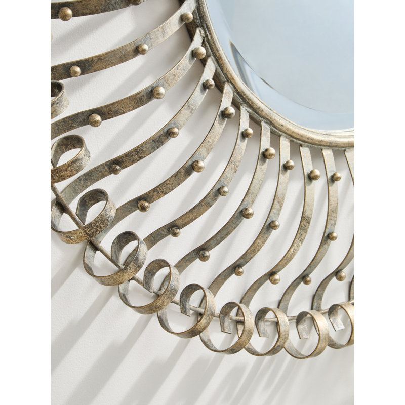 Randy Metal Flat Wall Mirror