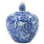 Pot en porcelaine bleue / blanche de 10,2 po