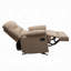 Fauteuil inclinable oscillant Arcadia Motion, microfibre brun clair