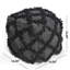 Pouf carré en laine et en coton de 16 po x 16 po x 16 po brun - capacité de 200 livres, entièrement assemblé, rempli de perles faites à la main
