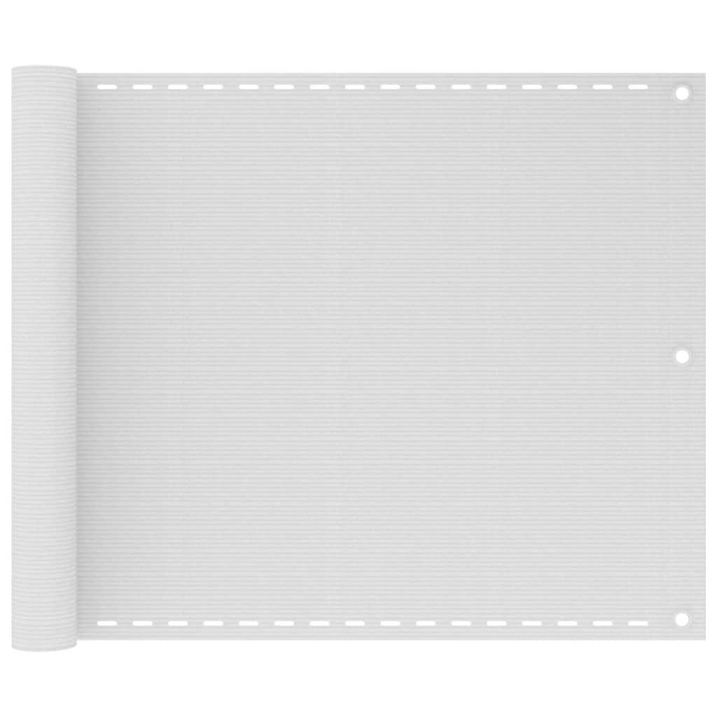 Vidaxl Balcony Screen White 75X300 Cm Hdpe Outdoor Privacy Garden Sunshade - Image 2