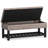 Cosmopolitan 44"W Vegan Leather Transitional Storage Ottoman Bench with Tufted Lift-Top and Shelf-1582890966