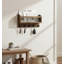 Wood Wall Organizer with Key Hooks-1754814084