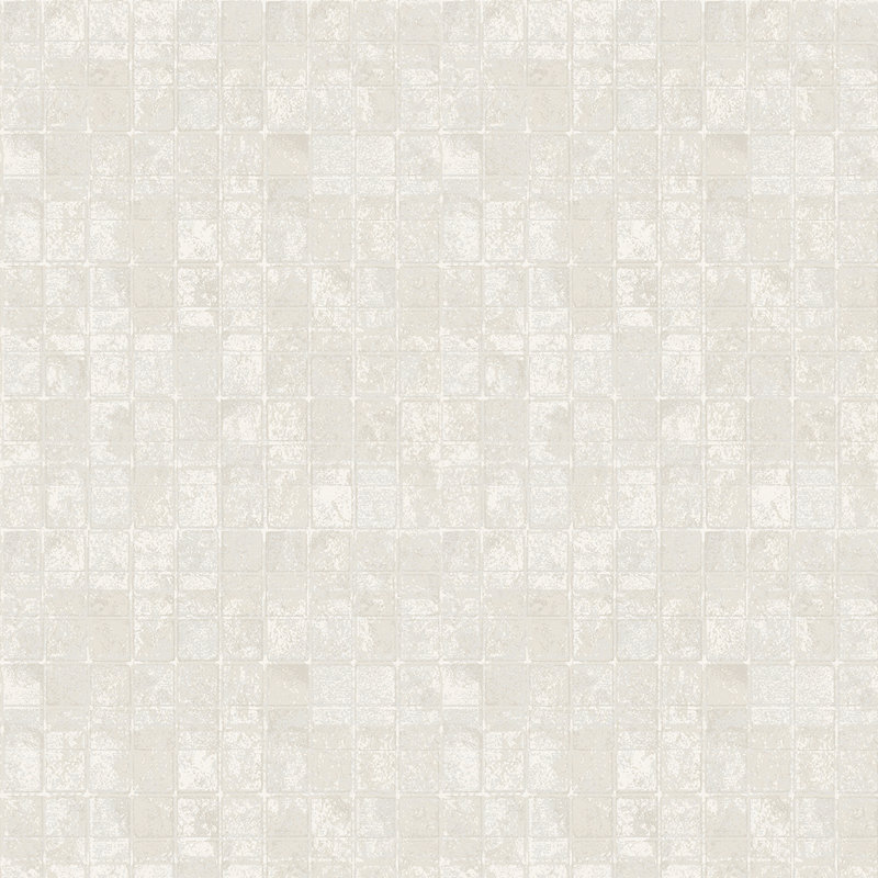 Metallic FX Geometric Tile 33' L x 21" W Wallpaper Roll, Beige