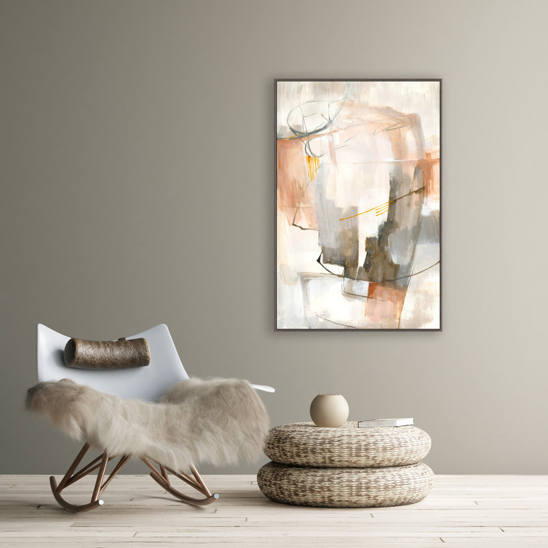 Coral Cosmos II Painting by Jacob Lincoln, 37.75" H x 25.75" W, Image Brush Gel
