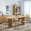 Table de salle à manger ovale en bois avec 2 pieds-1611329673-1611329678