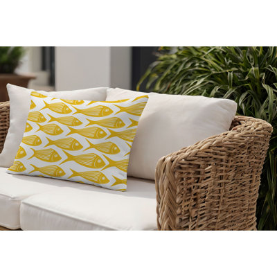 Barnon Outdoor Reversible Throw Pillow