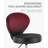 Backed Ergonomic Lab Stool with Removable Casters/Wheels-1756178461