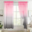 Kbndieu Two-Tone Gradient Sheer Curtains with Rod-Through Designs  Stylish Concise Curtains  Breathable Sheer Curtains for Bedrooms and Living Rooms