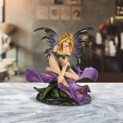 Flower Fairy with Violet Figurine