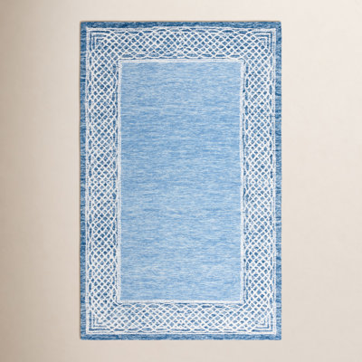 Hand-Tufted Geometric Wool Rug