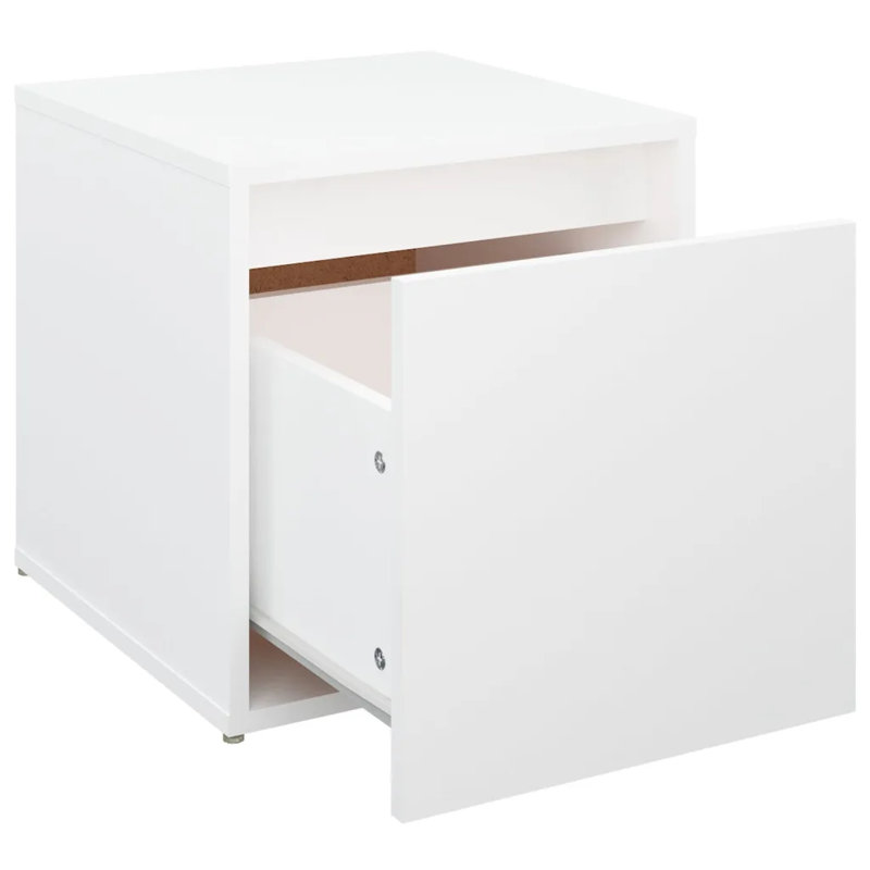 Ebern Designs Decorative Bin, White