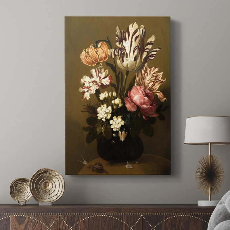 «Vintage», impression florale sur toile - galerie Cavas