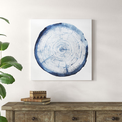 Tree Ring Overlay I by Grace Popp - Wrapped Canvas Painting