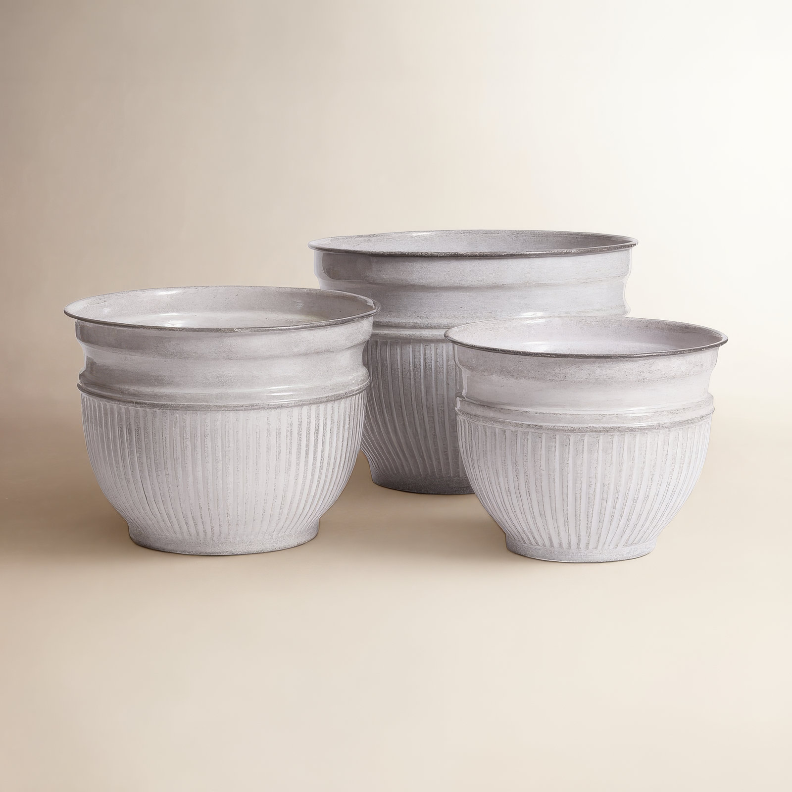 Lapis 14" Pot Planter, White
