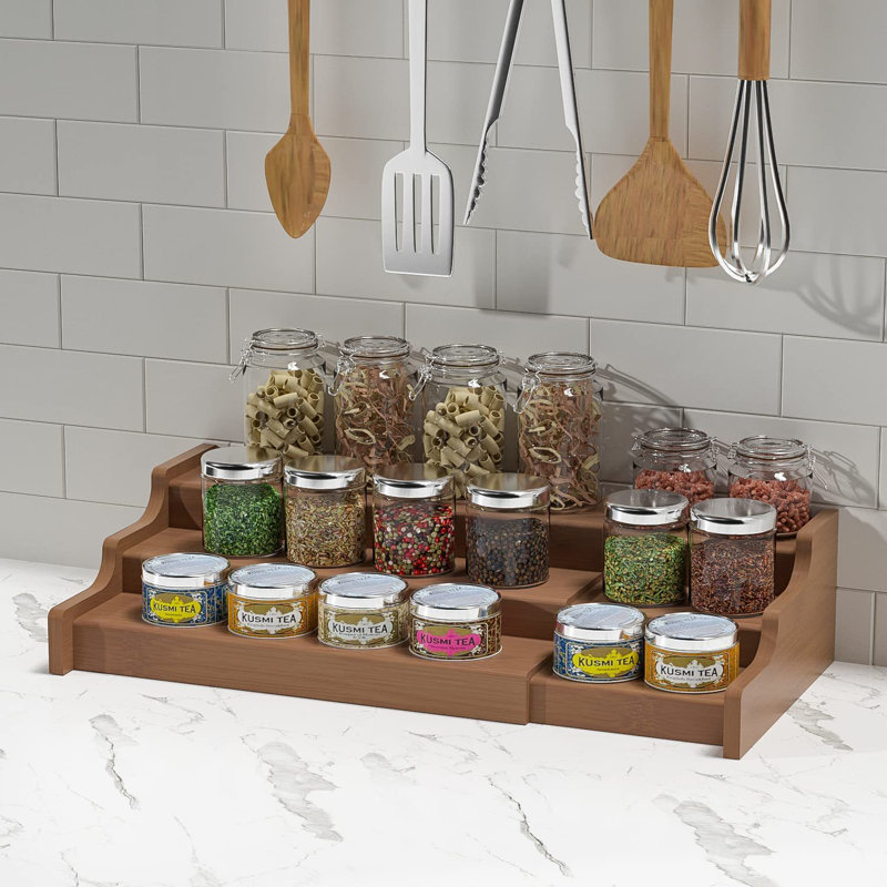 Bamboo Spice Rack, Walnut