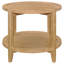 Table de bout ronde en bois massif