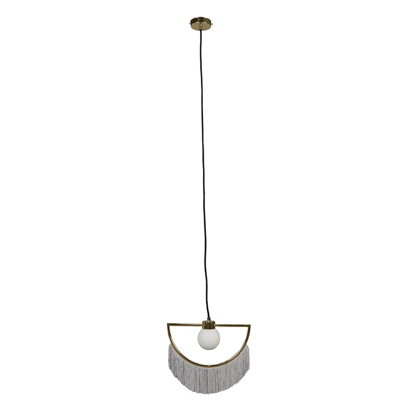 1 - Light Polished Brass Unique/Statement Pendant, Brass