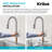 KRAUS Bolden 2-Function Single Handle Pull Down Kitchen Faucet-100066506