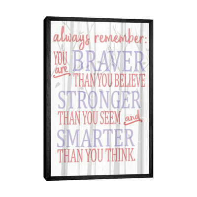 Always Remember You Are Pinks by Kimberly Allen - Print on Canvas