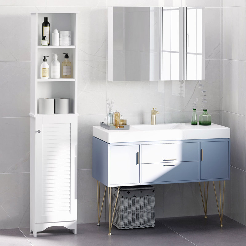 Neely Badezimmer Hochschrank Mit Höhenverstellbarem Regal