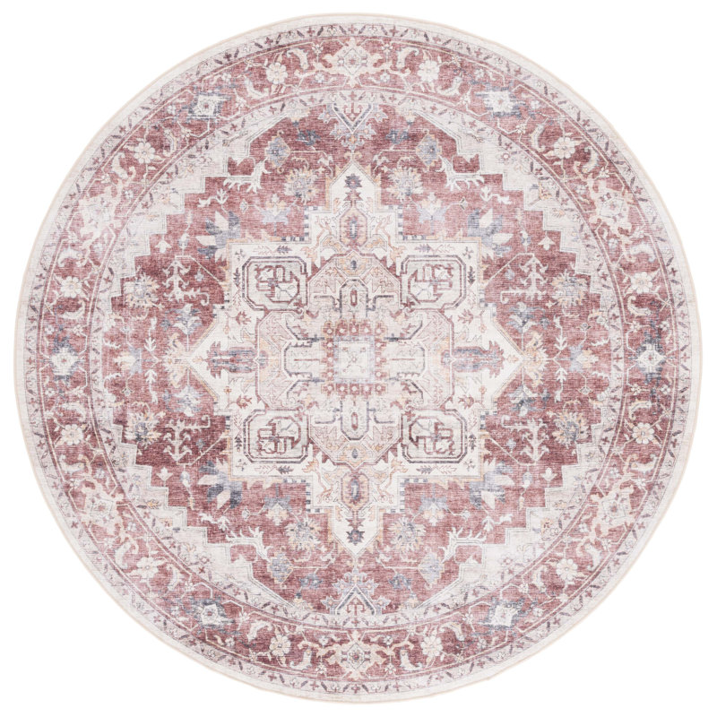 Tapis Sarisha avec envers antidérapant, Rond 6 pi