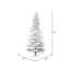 Arbre de Noël artificiel épinette blanc floqué-72061355