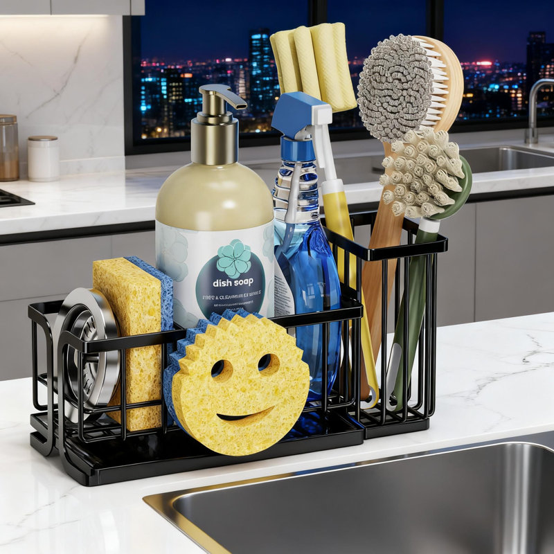 Porte-éponge Smiley Face Sink Caddy
