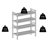 12 Pair Stackable Solid Wood Shoe Rack