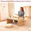 Tapis de sol rond en paille Tatami-1378603950
