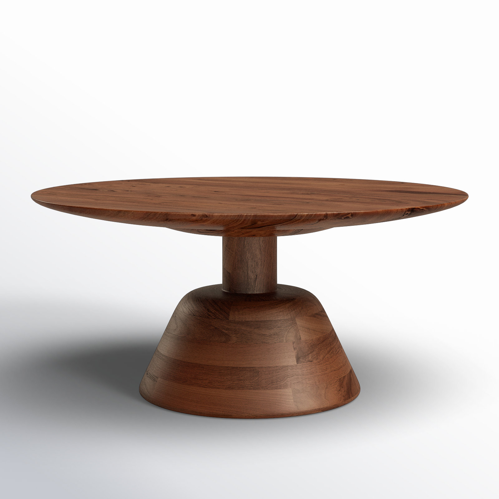 James Solid Wood Single Coffee Table, Brown
