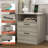 2 Drawers Nightstand With Charging Station-1990709992