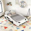 Lit plateforme simple en forme de voiture de course avec roues-1867907538