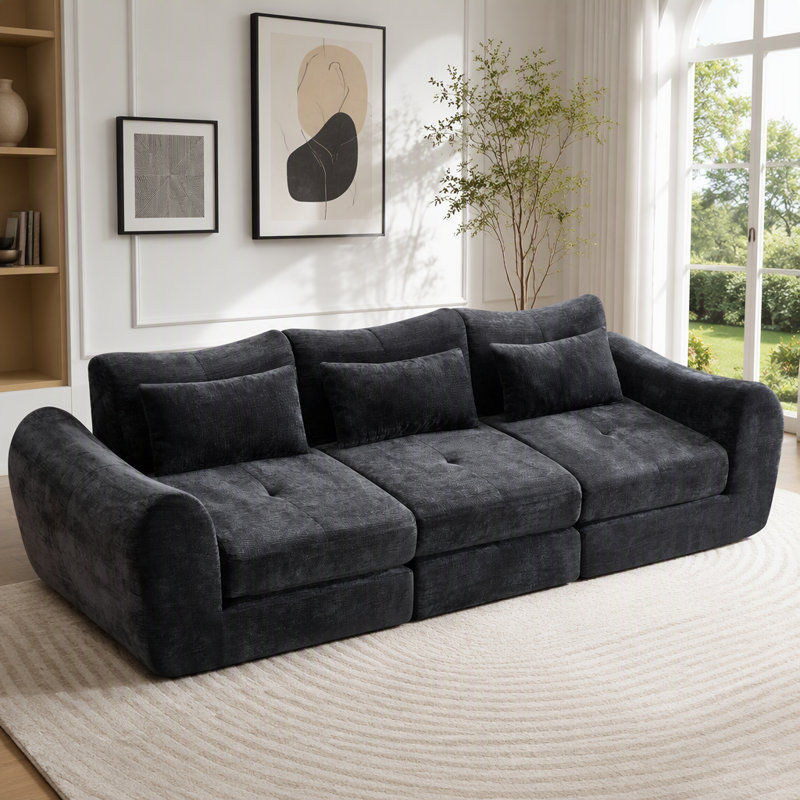 Modular Cloud Sofa, Black
