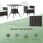Ensemble bistro de patio inclinable 3 pièces avec chaises réglables et table basse résistante aux intempéries pour vous détendre en plein air.