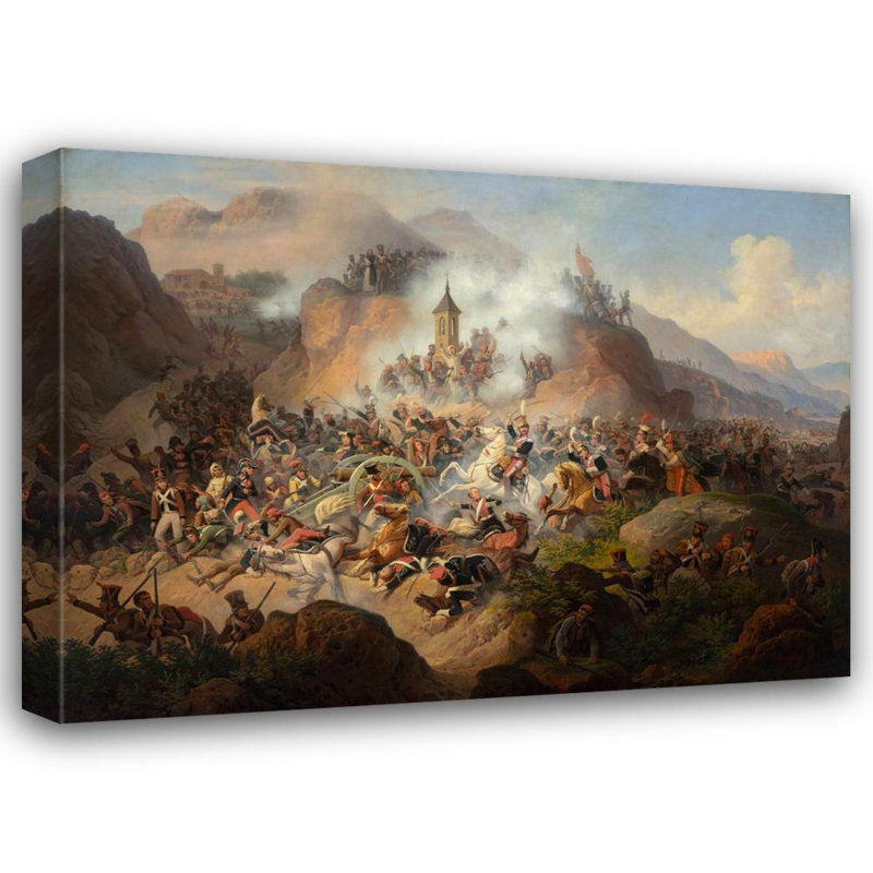"Bataille de Somosierra" par Janic Thisodolski - Art sur toile tendue avec châssis, H 48 po x l 33 po