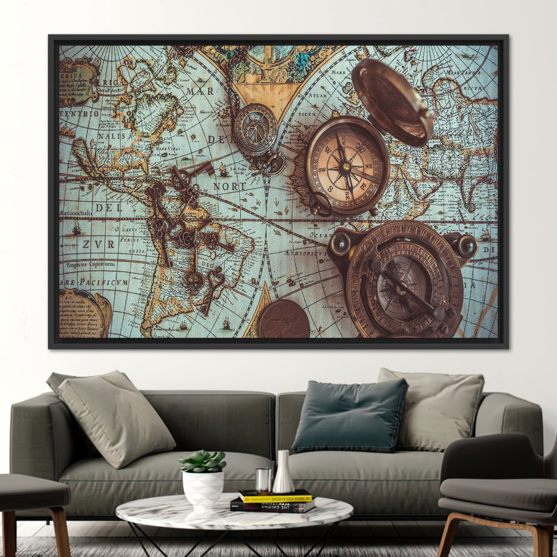 Print on Canvas, 80cm H x 110cm W, Black Floater Frame